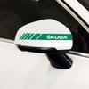 dclaq2 20*2cm Car Rearview Mirror Side Decal Stripe Sticker Vehicle Body Accessories for skoda octavia a5 a4 mk1 fabia superb rapid mk3