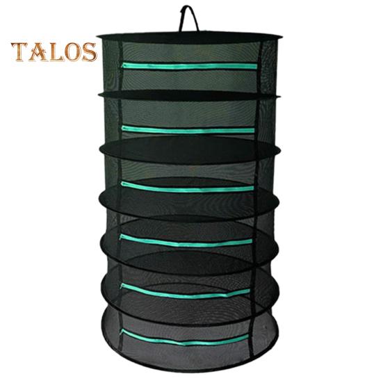 6-слойная складная полка для сушки трав из полиэфирной сетки с мешком на шнурке. Эффективная защитная сетчатая сушилка для быстрой и равномерной сушки.