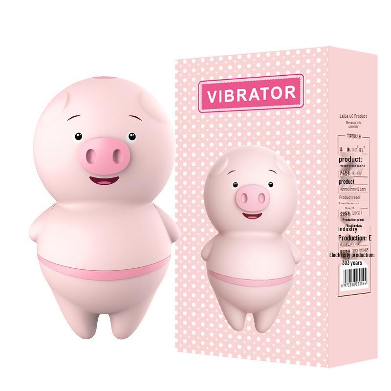 Leshe Cute Pig Беспроводное перезаряжаемое вибрационное яйцо: Разнообразный массаж с облизыванием и сосанием для женского удовольствия.