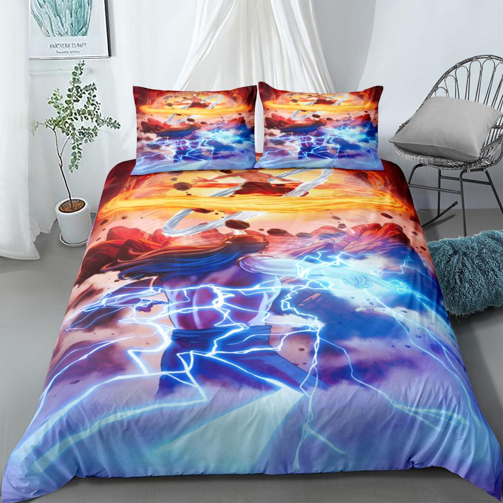 Cowardly Dog Duvet Cover Set EU Single Double King US Twin Full Queen Size  Bedclothes