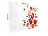 Glass protective plate for the stove 70x52 Vegetables