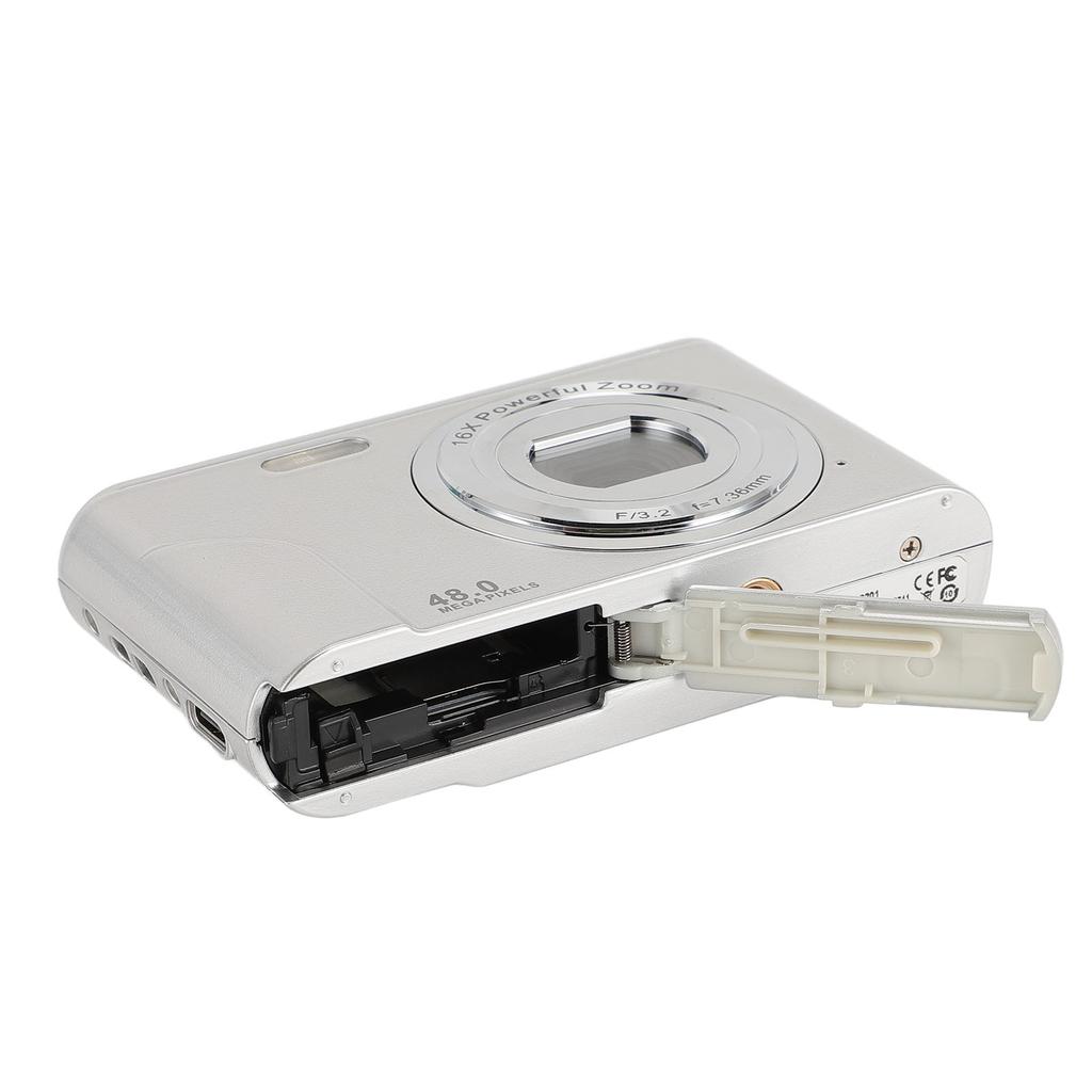 Цифровая камера 1080P для детей и взрослых 48 МП камера для видеоблогинга с 16-кратным цифровым зумом 2,4-дюймовый IPS