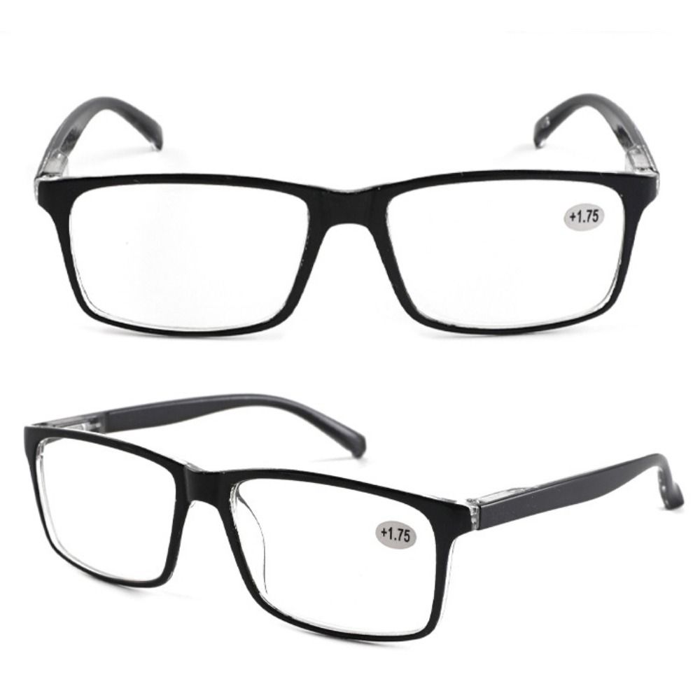 Black Blue Reading Glasses PC Anti Eyestrain Reading Glasses Portable Frame Glasses  Men and Women