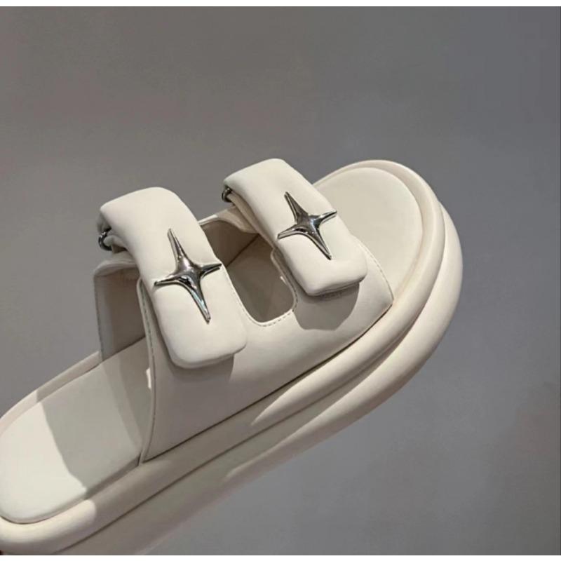 Fashion Summer Outside Wear Slippers Women 2024 Thick Bottom Non-slip Soft Beach Shoes Casual Versatile Sandalias De Mujer Verano 2024