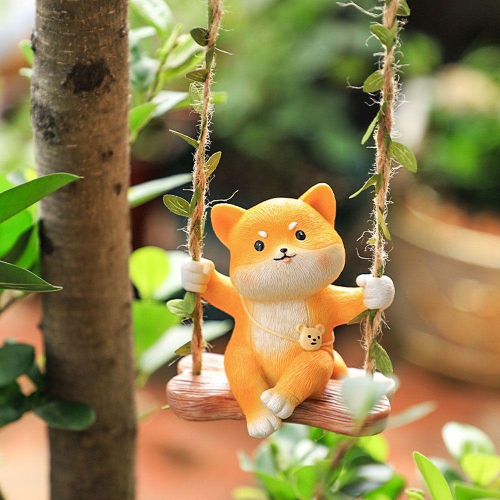 Мультяшная панда, лазающая по дереву во дворе, креативное украшение для балкона и улицы