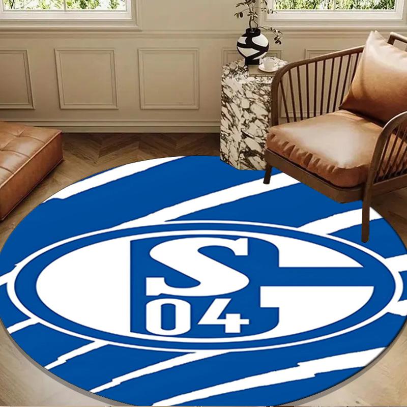Shining Star Of Fc Schalke Round mat Home Decor, Chair rug For livingroom,Bedroom, doormat home decor Birthday Gift Christmas Gifts