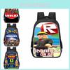 3D школьный рюкзак Roblox для детей, большая вместимость, прочная сумка из ткани Оксфорд
