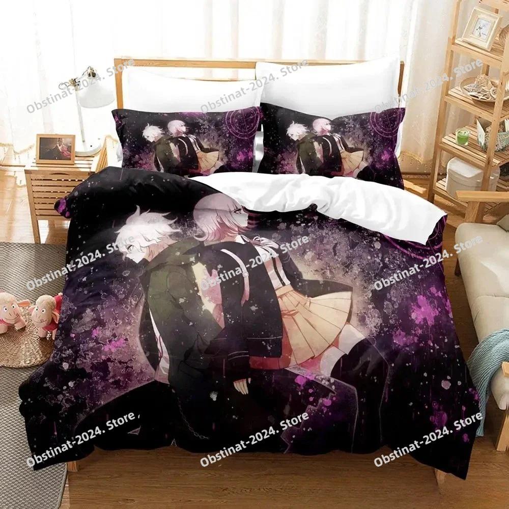 Новый комплект постельного белья Danganronpa V3 Single Twin Full Queen King Size Bed Set Adult Kids Bedroom Duvet cover Sets 3D Print Anime Bed