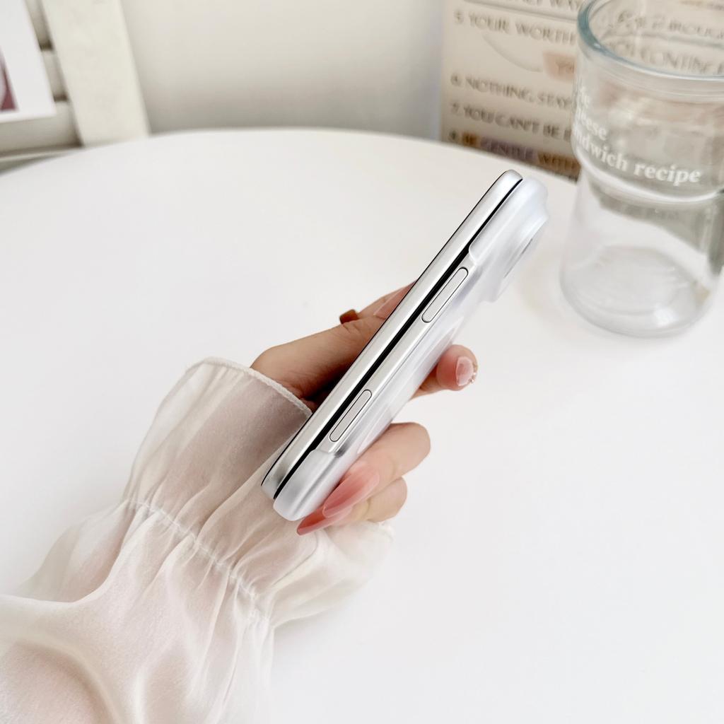 Frosted Hinge Protection for Magsafe Case for iPhone Duo iPhone 18 Fold for Magsafe Wireless Charging Hard Back Cover Fundas