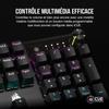Corsair K70 Core RGB Механическая игровая клавиатура с подставкой для запястий - Линейные предварительно смазанные переключатели MLX Red - Звукопоглощение