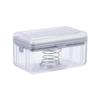 New Usage Roller Type Soap Dish Holder For Bathroom Toliet Soap Box Plastic Storage Container With Drain Water Bathroom Gadgets KTY