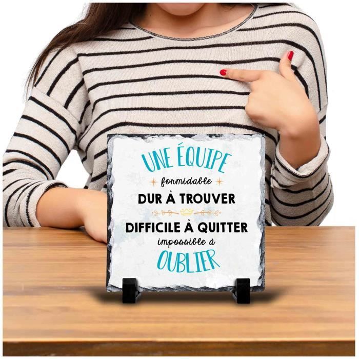 Cadre photo - Formidable blanc en ardoise - 15cm x 15cm - Décoration de bureau - Idée cadeau