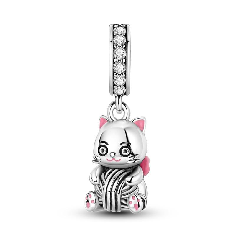 Cute Cartoon Animals Pendant Charm Beads New In Fit Bracelet Bangle Necklace Women Luxury Diy Fine Dangle Bead Jewelry Gift