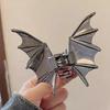 Halloween Hair Claw Black Spider Web Skeleton Hand Bat Shape Hair Clip Anti-slip Teeth Back Head Shark Hair Clip Styling Accessory