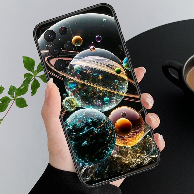 Planets And Galaxies Space universe Phone Case For Samsung Galaxy S25 S24 S23 S22 S21 S20 Ultra S20 S22 S21 S23 S20 FE S24 Plus