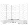VidaXL Planter with Trellis White 120x120x121.5 Cm PP 153287