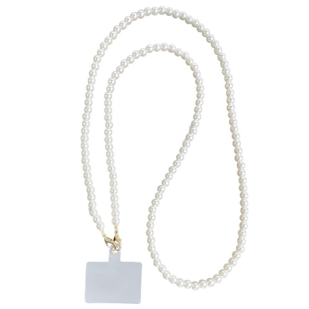 8 мм жемчужная цепочка через плечо для мобильного телефона портативный жемчужный ремешок цепочка для телефона подвеска для мобильного телефона