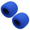 Uxcell Mic Foam Cover 60mm Blue 2pcs MC-60