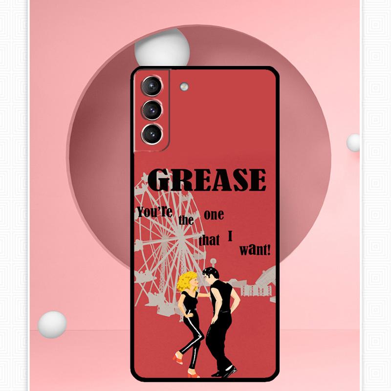 Розовый женский чехол Grease Movie для Samsung Galaxy S24 Ultra S22 Plus S20 S21 FE S8 S9 S10 Note 10 20 S23 Ultra Cover