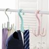 4 Hooks Neck Tie Holder Space Saving Bag Clothes Ties Holder Bag Shelf Clothes Hanger Shoe Rack 360 Degree Rotating Belt Closet