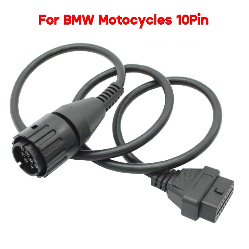 10-контактный сканер, 10-контактный разъем OBD2, адаптер, диагностический удлинительный кабель, используемый для мотоцикла ICOMD