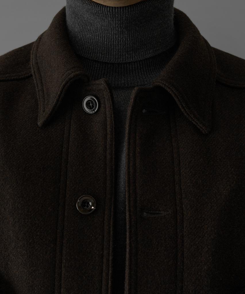 Bowlow Product Belted Wool Crop Jacket [Brown]