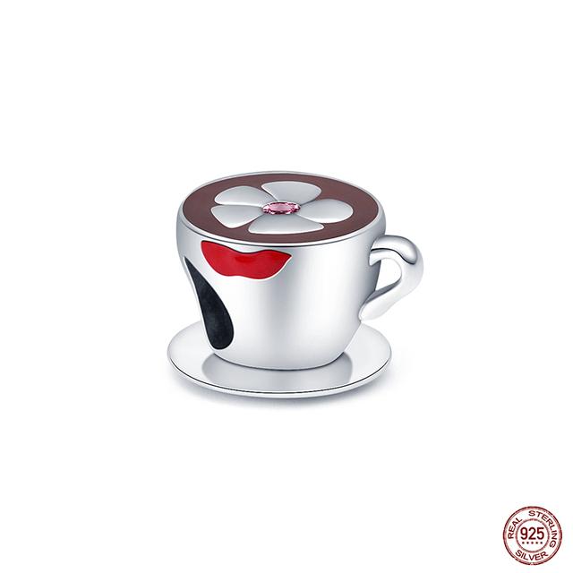 Новые стерлингового серебра 925 пробы красного цвета, подвески в форме сердца, бусины, ювелирные изделия на удачу, подарки