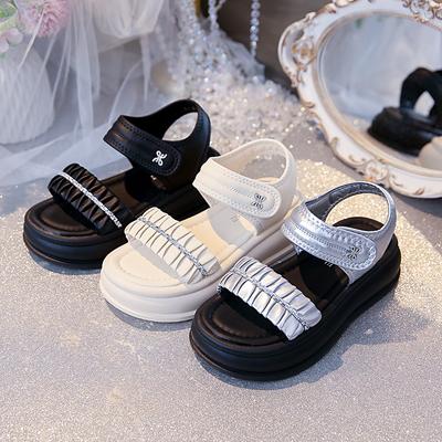 Летние новые сандалии на платформе женские модные для невысоких, чтобы казаться выше, на танкетке, со стразами, для ношения, спортивные, пляжная обувь