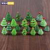 1 Pcs Random Style Christmas Tree Miniature Figurine Mini Christmas For Kawaii Diy Fairy Garden Ornaments Resin Craft