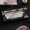 Сладкие Хрустящие Колпачки Клавиш 152 Клавиши Cherry PBT Черно-Белые Десерты Возможна Индивидуальная Настройка Раскладка ANSI/ISO Колпачок Клавиши Пробела 7U