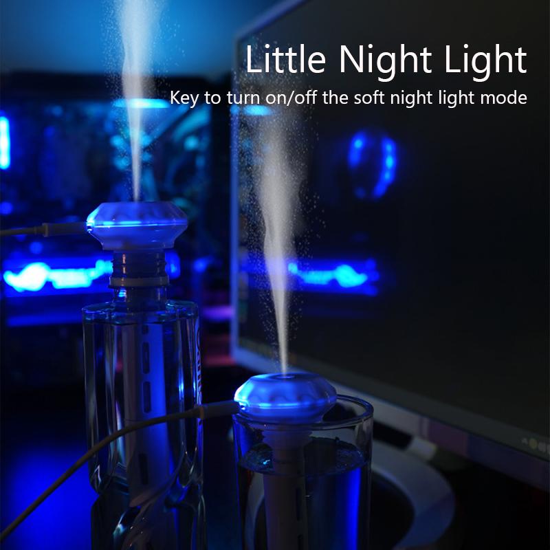 USB портативный увлажнитель воздуха для автомобиля, дома, комнаты, офиса, рабочего стола, небольшой нано-спрей, пополнитель воды, увлажнители для бутылок с минеральной водой