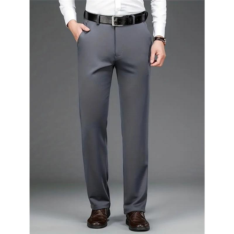 Mens Pants Casual Suit Trousers Solid Male Pants Man Dress Pants