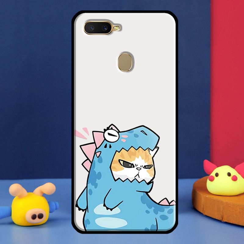 Парный Милый Чехол с Динозавром Для Oppo A16 A76 A96 A58 A78 A98 A5 A9 A91 A15 A17 A77 A52 A72 A74 A94 A54S A57S Чехол