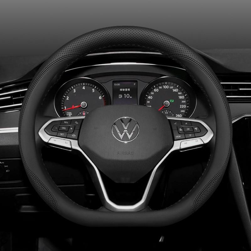 Универсальная кожаная оплетка на руль VW Golf Jetta Passat Tiguan Lavida Tharu Всесезонная Спортивный стиль