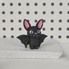 Мини-фигурка летучей мыши на подвеске 3D-печать Маленькая статуэтка летучей мыши Хэллоуин Праздничная вечеринка Жуткая черная летучая мышь Подвесное украшение
