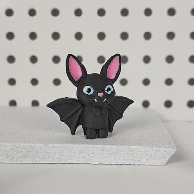 Мини-фигурка летучей мыши на подвеске 3D-печать Маленькая статуэтка летучей мыши Хэллоуин Праздничная вечеринка Жуткая черная летучая мышь Подвесное украшение