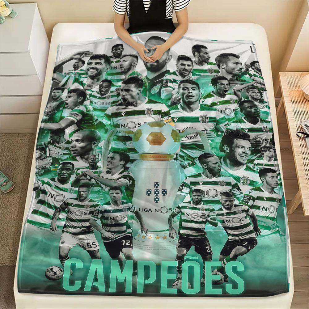 Sporting CP Print FlAannel Blanket, High quality Comfortable for All Seasons, Home Decor, Warmth and Comfort