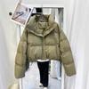 Кожаные пуховые хлопковые стеганые одежда женская короткая хлопковая стеганая одежда хлебная одежда маленькие хлопковые стеганые куртки куртка морозостойкая новые модели