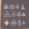 Charms Supplies For Jewelry Triquetra Knot Materials Vintage 12pcs/set