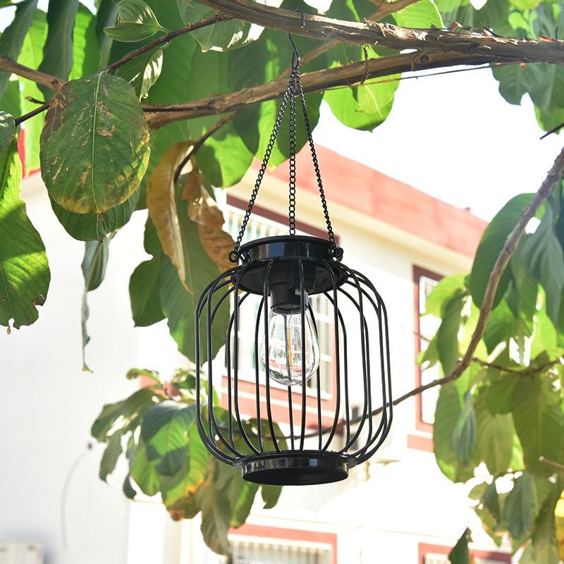 Модернизированные уличные солнечные лампы для двора, сада, коридора, теплый свет, металлические подвесные светильники, управление светом, декоративное освещение, горячее предложение