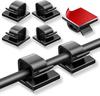 Cable Clips, 50100-Piece Set, for Wire Organization and Desktop Storage, Self-Adhesive, with Strong Double-Sided Tape, Ideal for Office and Desk