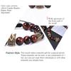 8mm natural red tiger eye woven bracelet, micro inlaid zircon, crown bracelet, jewelry, Christmas gift, Stocking stuffers, Valentine's Day gift