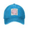 Asamimichaan Asamimi Denim Fabric Cap Casual Baseball Caps Adjustable Hat Summer Unisex Baseball Hats