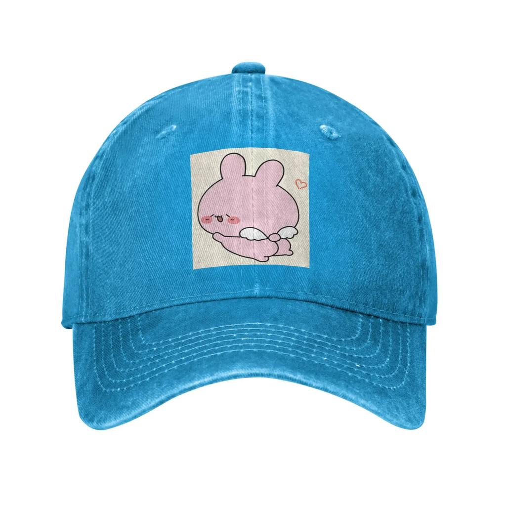 Asamimichaan Asamimi Denim Fabric Cap Casual Baseball Caps Adjustable Hat Summer Unisex Baseball Hats