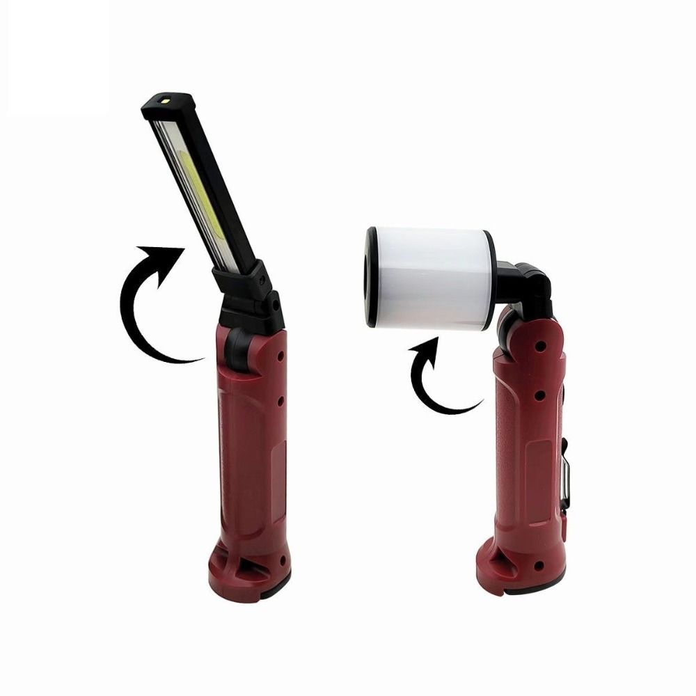 With Hanging Hook USB Rechargeable Work Light 180° Folding Folding Flashlight  Emergency Repair