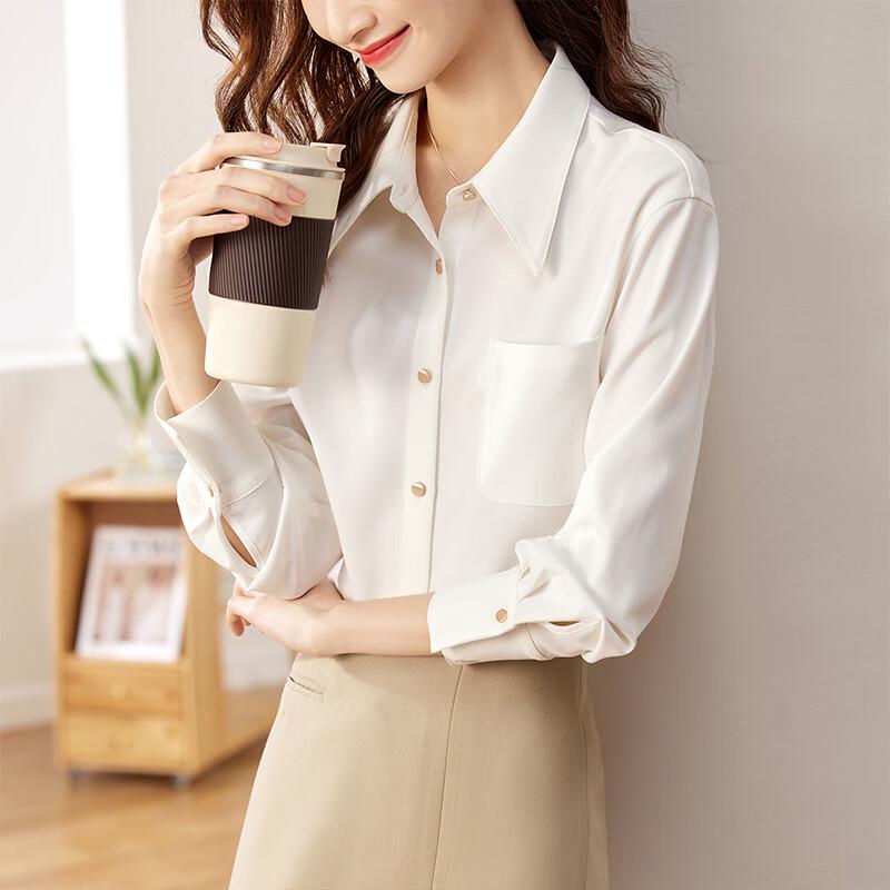 Женская рубашка SHANGDOUBILA с длинным рукавом в стиле business casual
