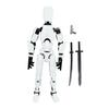 3D Printed Multi-jointed Robot Action Figure with Weapon Robot Model Movable Joint Figurine Desktop Decoration Ornament