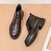 Men's shoes Brock high-top leather shoes British Martin boots Korean version pointed casual trendy shoes fashion dress shoes
