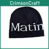 Letter Matin Streetwear Knitted Beanie Warmth Ear Protection Cold Cap Seasons