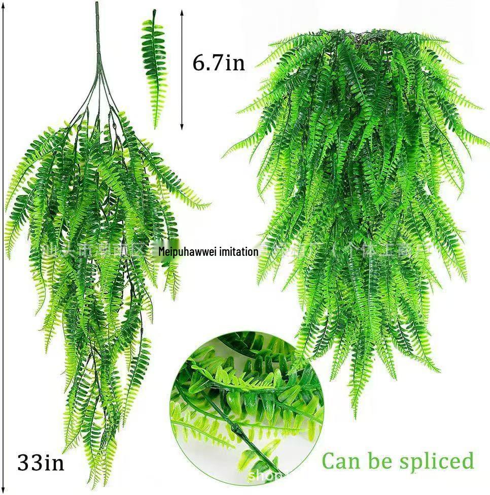 Persian Grass Wall Hanging: Artificial Boston Fern & Ivy Vines